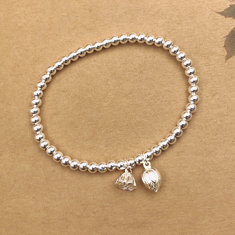 手链女纯银999足银