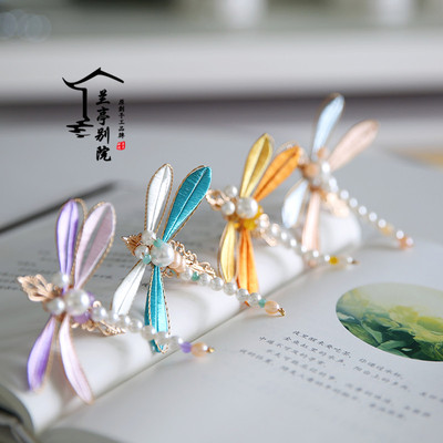 兰亭别院款款飞夏季新款缠花小蜻蜓头饰汉服日常发夹可爱饰品