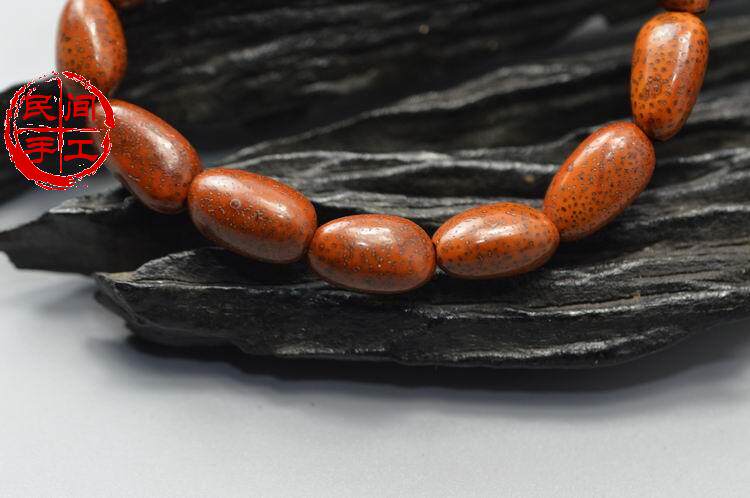 宝瓶手链 菩提子手串 紫金鼠 金钵菩提橄榄核雕定做铜莲子菩提0645