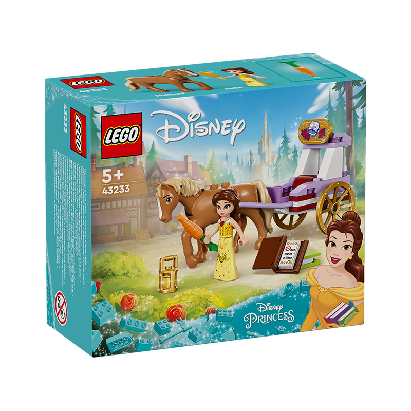 【1月新品】LEGO乐高43233贝儿公主童话马车益智拼搭积木女孩玩具