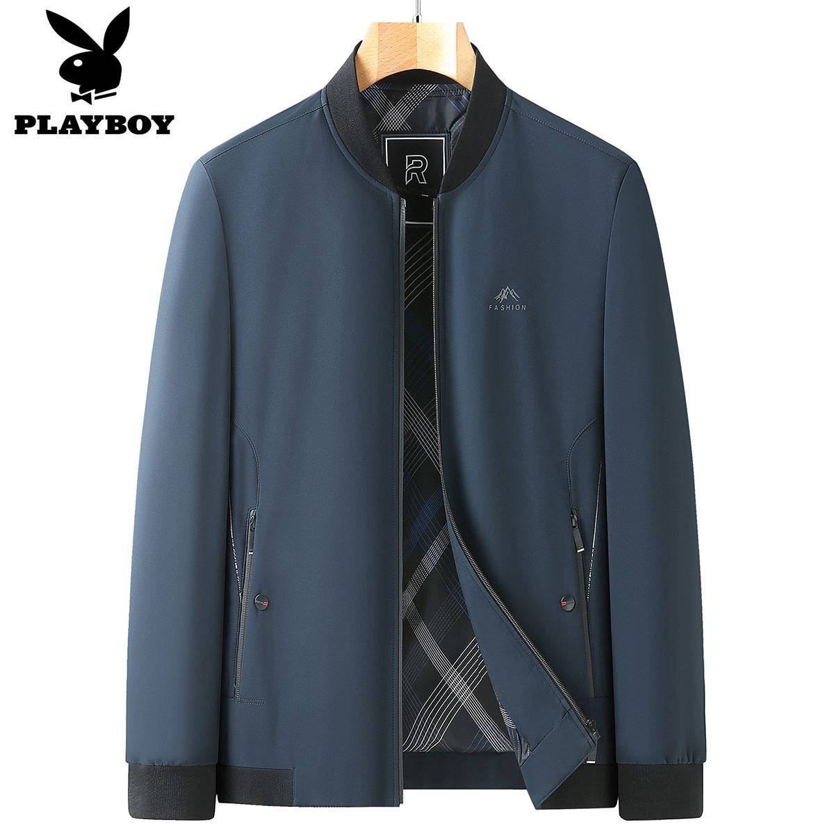 花花公子夹克男父亲装
