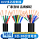 RVV电缆8芯10芯12芯14芯16芯0.12 0.2 0.3平方电源信号控制护套线