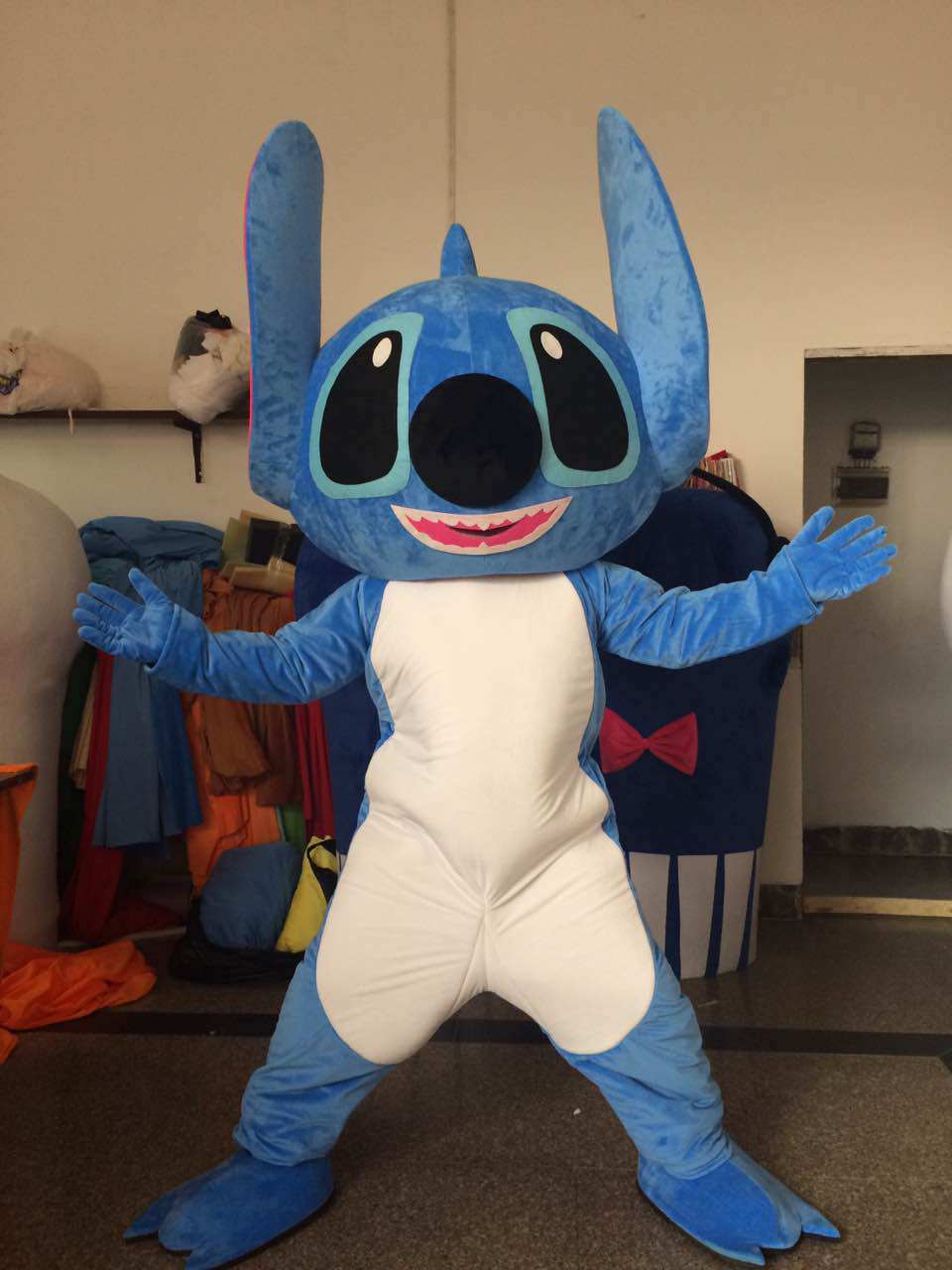 现货史迪仔动漫人偶服装 头套道具行走表演 来图定制毛绒cosplay已售