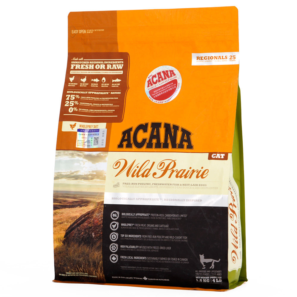 加拿大acana爱肯拿农场盛宴75含肉量牧场鸡肉海鱼猫粮4磅