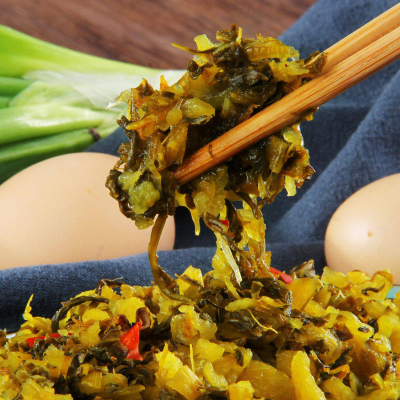 咸菜500克两袋装雪菜即食下饭菜正宗雪里蕻手工腌制配粥馒头酸菜