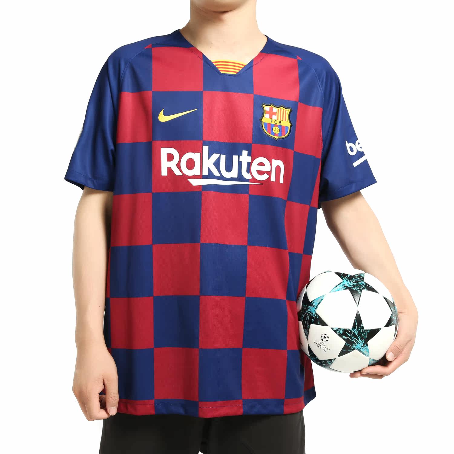 nike耐克正品男装2019新款足球队服球迷版球衣运动短袖t裇aj5532