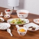 Mèo Nhật Bản gốm sứ cá tính sáng tạo bát đĩa đặt salad bát ăn liền bát tô bát bát lớn bát đồ ăn dễ thương - Đồ ăn tối