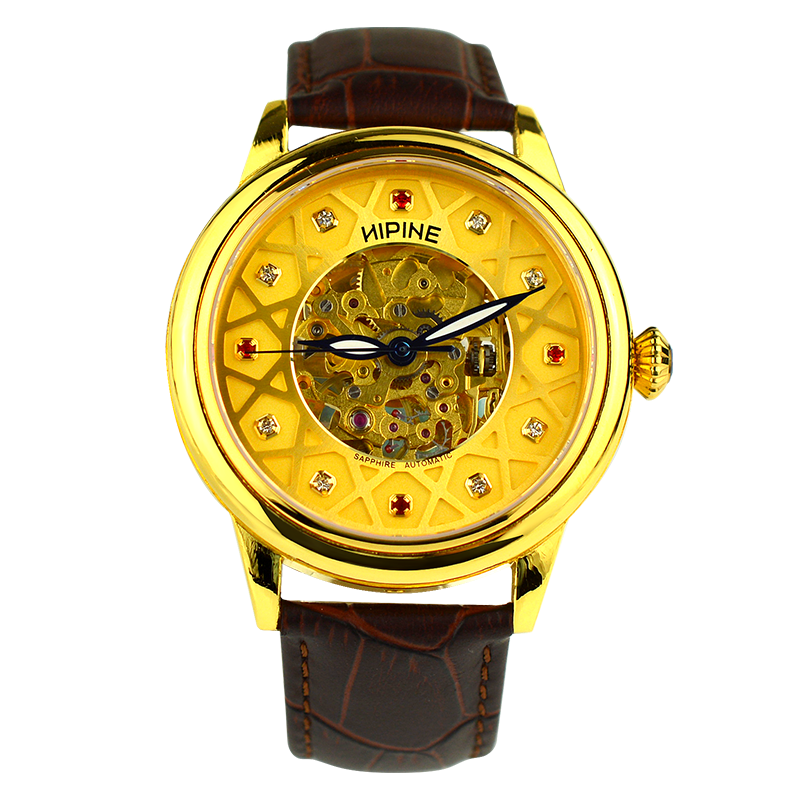 纯黄金手表券后11620元包邮直达链接>hipine/西普尼金表足金999纯金表