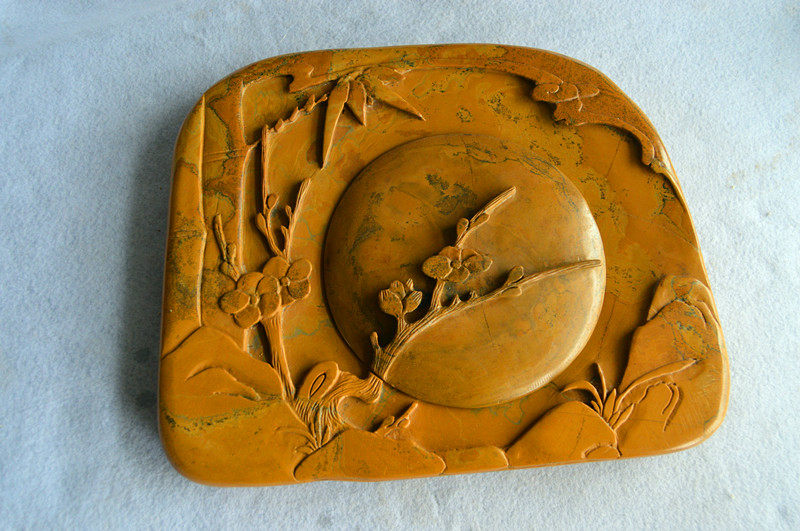 鲁砚名师 曹庆明 尼山砚《君子不器 》尼山石