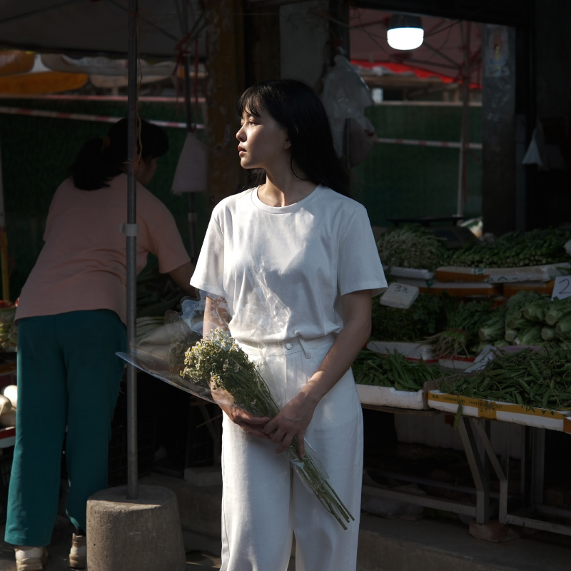 6号巴士复古简约风白色百搭净版短袖上衣女夏新款基本款半袖tshit