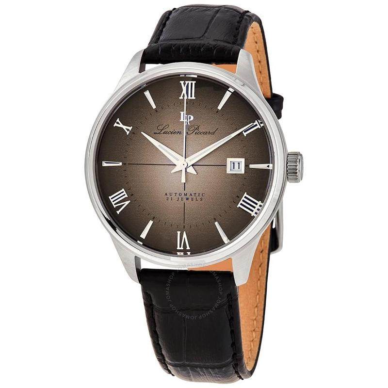 lucien piccard 卢森皮卡尔男款咖啡色透背手表21热销lp1881a04
