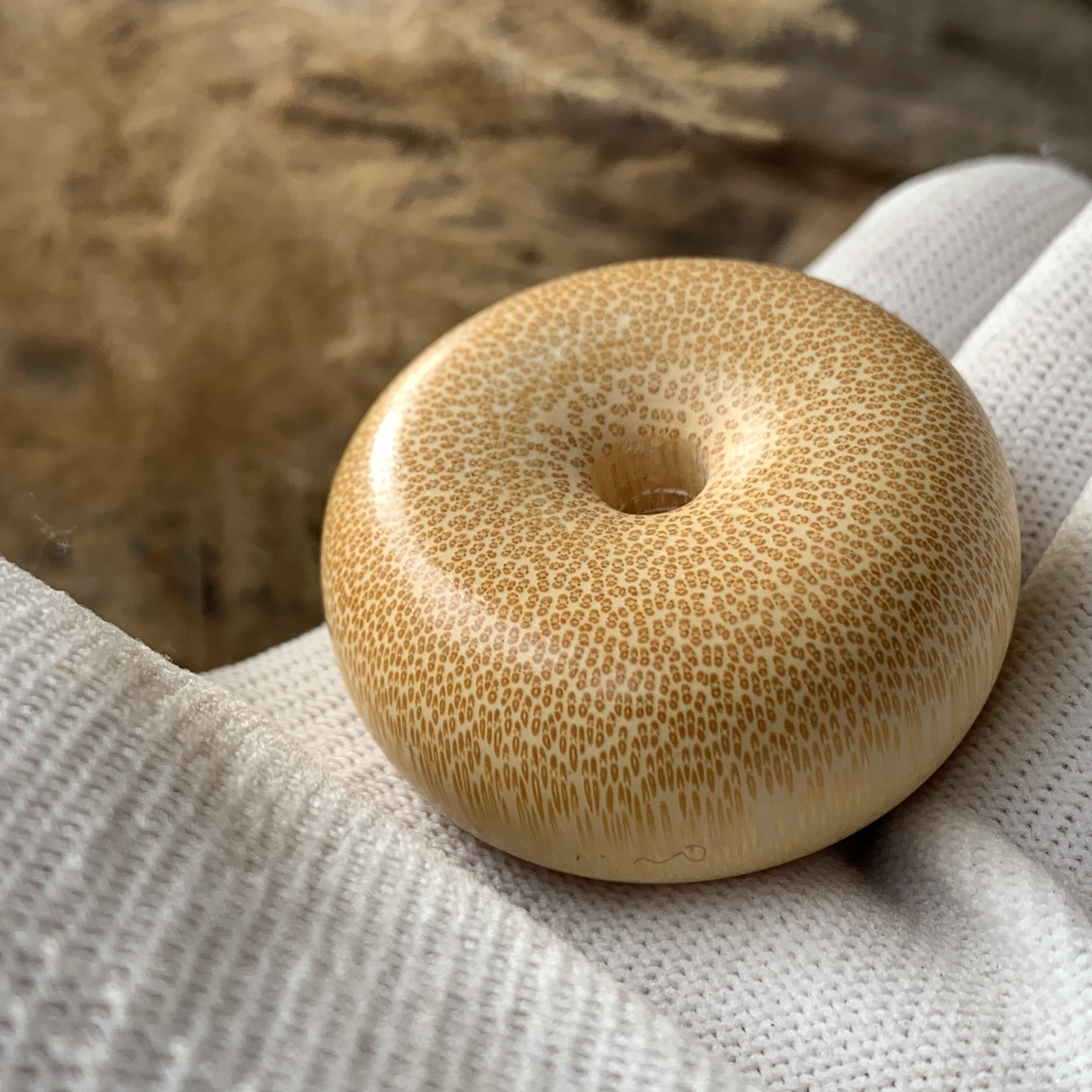 向暖老料实心玉竹龙血金丝竹面包圈墩子文玩配饰吊坠平安扣竹雕刻