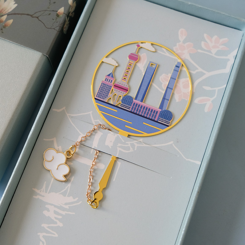 东方明珠金属书签中国风古典文艺镂空小清新礼物上海旅游纪念品