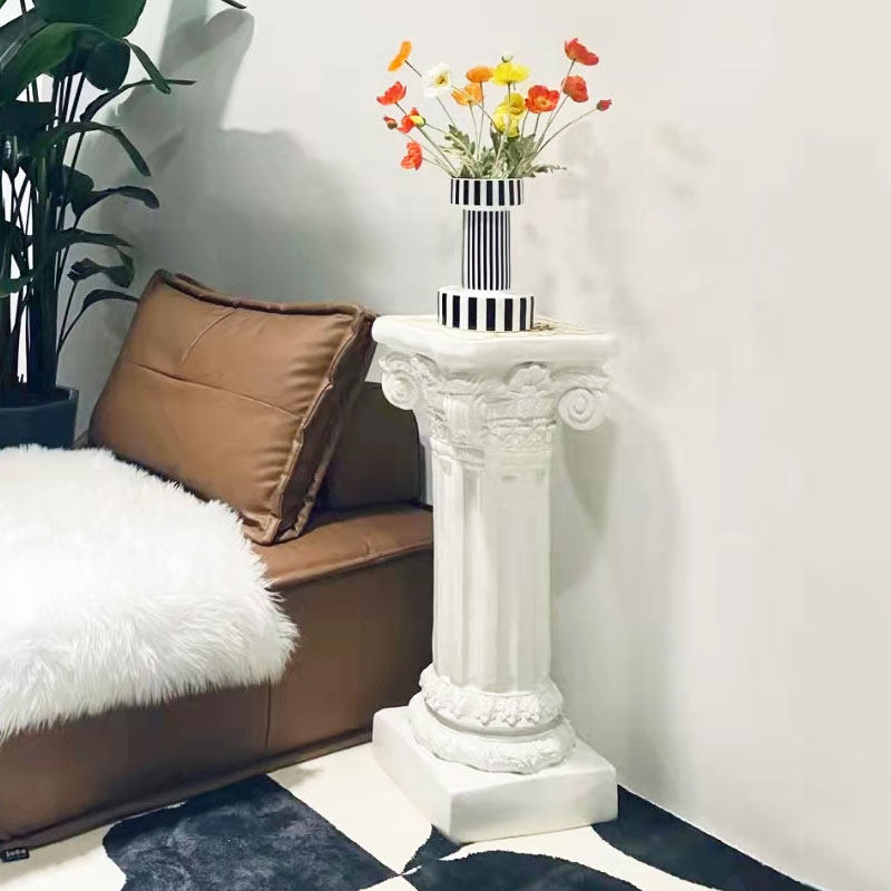 欧式罗马柱花架摆件饰品客厅阳台装饰品落地摆件轻奢高档婚庆道具