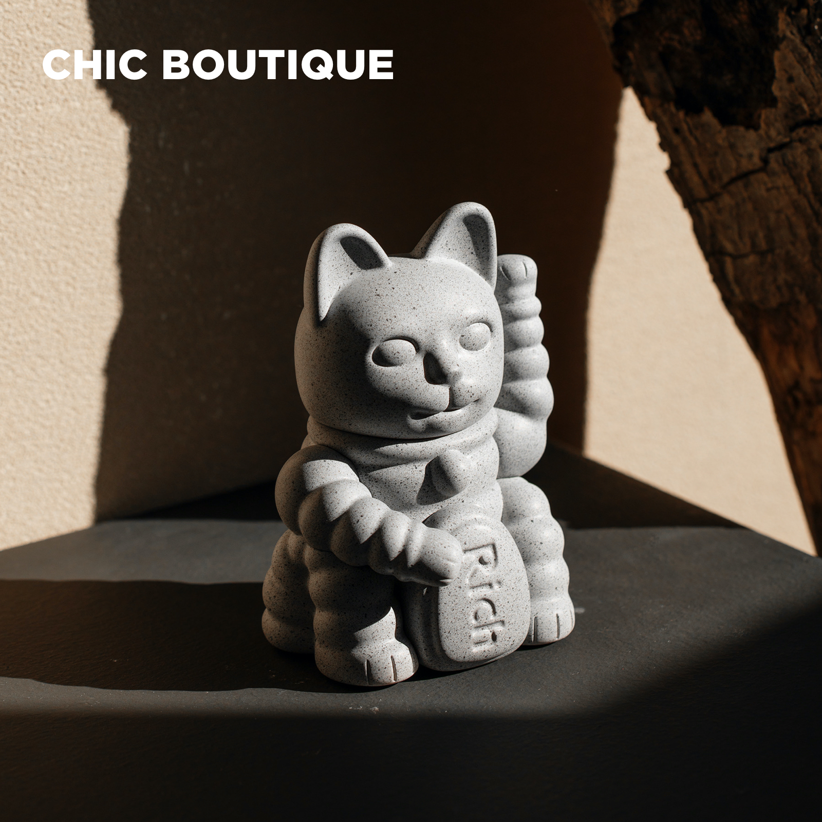 CHICBOUTIQUE 招财猫小号12CM潮流玩具家居装饰摆件创意礼物开业