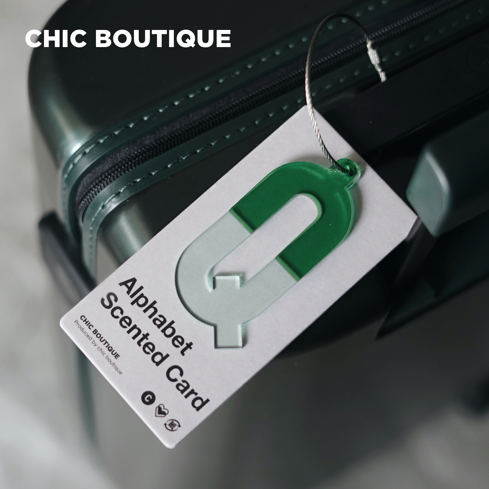 CHICBOUTIQUE 原创彩色亚克力字母定制个性香卡车载卧室衣物香薰