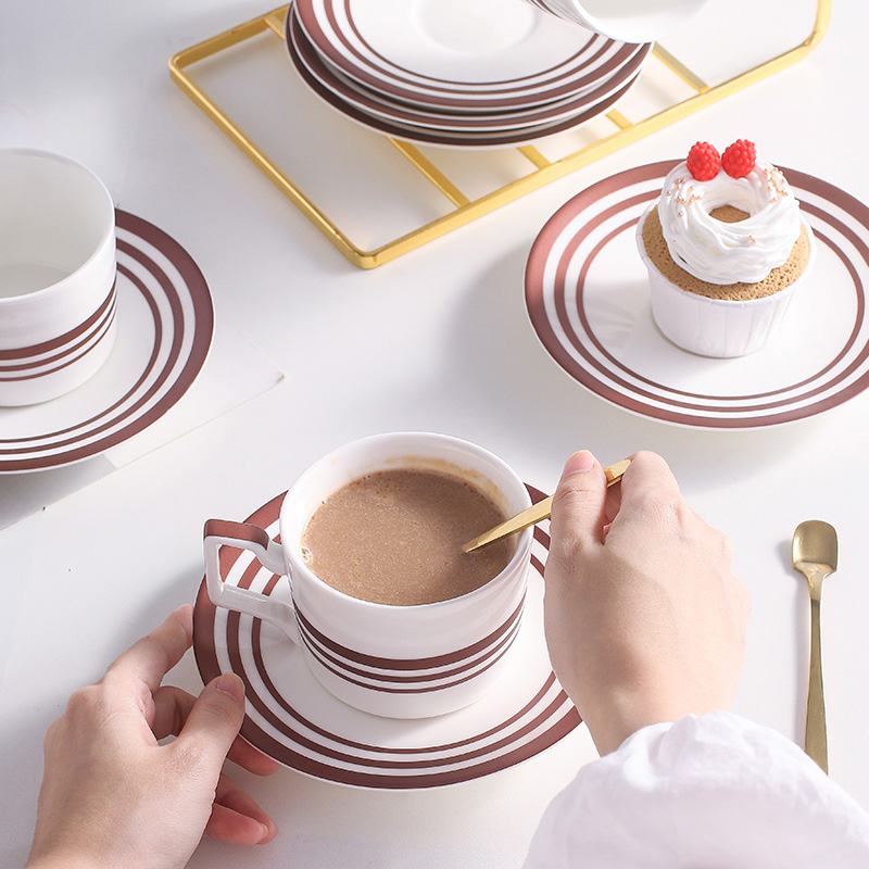 欧式咖啡杯子高档精致英式下午茶具套装高级感小奢华陶瓷花茶杯碟