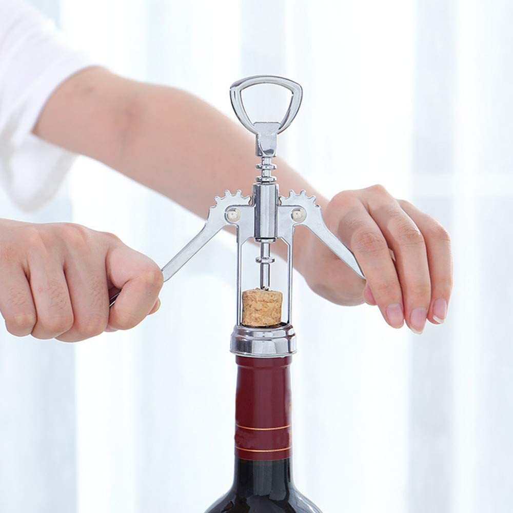 锌合金红酒开瓶器多功能手动开瓶器二合一葡萄啤酒启子器