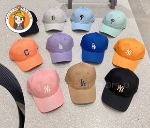 韩国正品MLB帽子2019春夏新款小标半软顶棒球帽洋基队鸭舌帽情侣