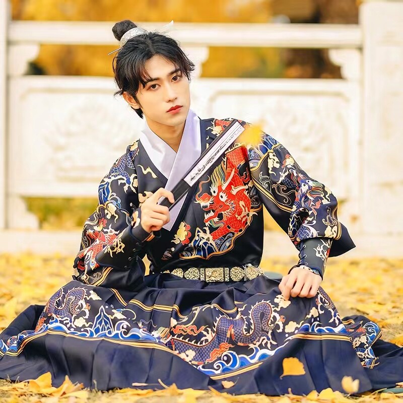 出租汉服男飞鱼服锦衣卫中式婚礼明制伴郎服兄弟装汉婚伴郎伴娘服