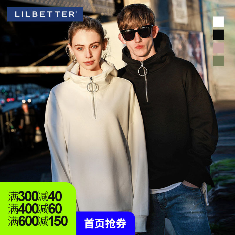 Lilbetter Men's sweater Hooded Korean Edition Trend Couples dress loose coat Korean firms Same item Easy Sweaterin the Men's clothing, Sweater category - from Buy2taobao.com to provide professional Taobao agent buy service