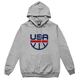 SD篮球运动服小卫衣USA美国队男篮梦之队连帽外套带帽衫训练跑步