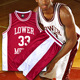 比赛服LOWER MERION高中男女篮球服套装篮球衣训练服队服订做定制
