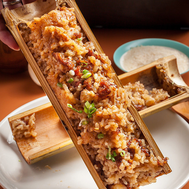热销速食饭 竹筒饭