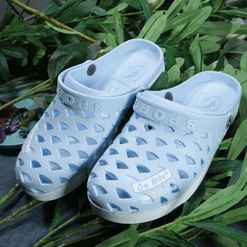 软底正宗越南温突进口橡胶开车情侣夏季户外沙滩旅游凉拖鞋洞洞鞋