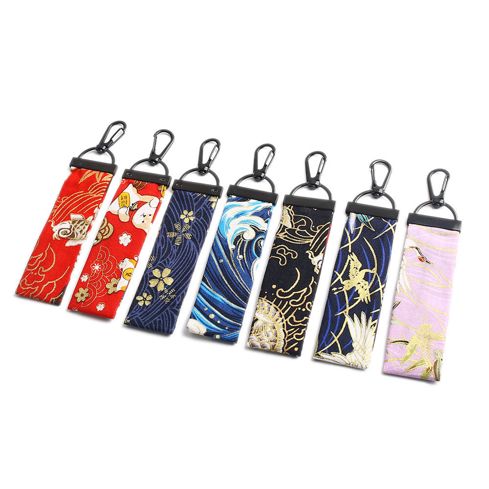 日式jdm和风钥匙扣挂件改装招财猫锦鲤樱花个性简约汽车钥匙扣