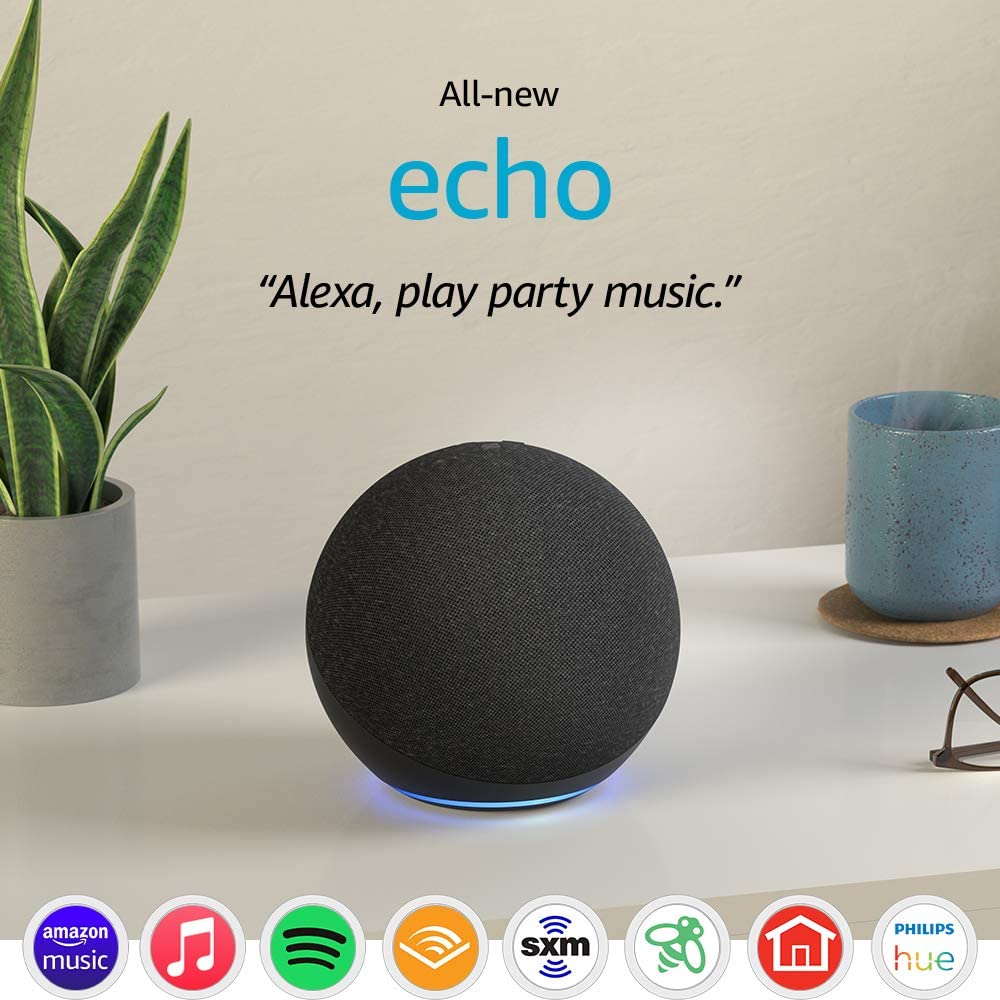 亚马逊Amazon Echo 4代 智能音箱 Alexa语音助手 美国黑五代购