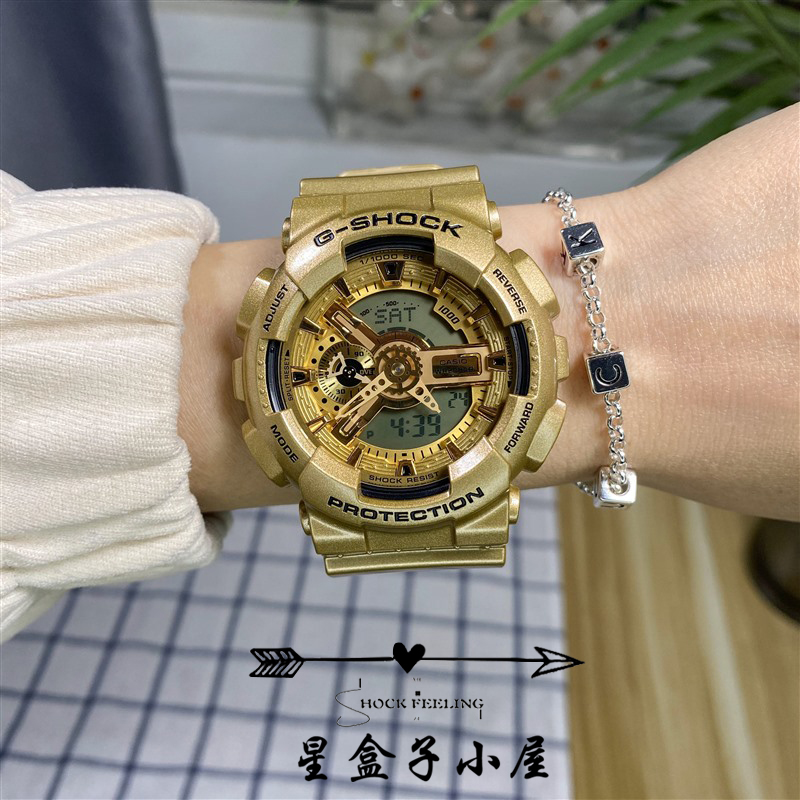 卡西欧G-SHOCK限量土豪金绝版款GA-110GD/200GD-9A9B男女运动手表