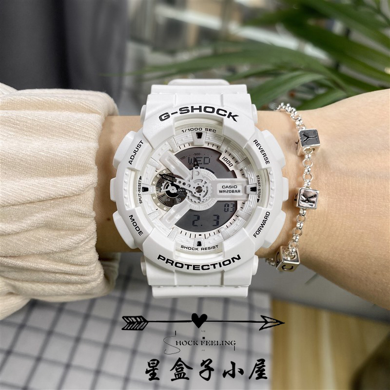 卡西欧G-SHOCK  GA-110/400未来战士白武士运动电子手表男女