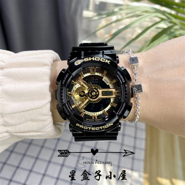 卡西欧g-shock/ga-110/100/700/140黑暗之心黑武士手表男女黑金
