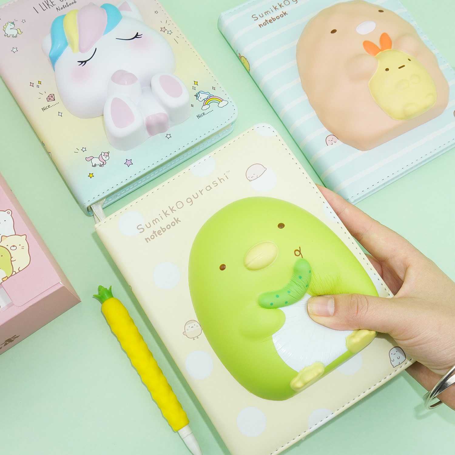 网红mini减压本学生用卡通少女笔记解压日记本男女孩送生日礼物套装