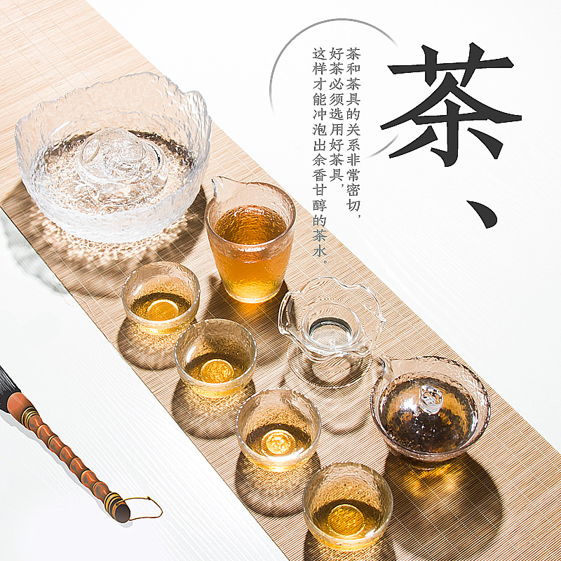 玻璃茶具茶杯套装功夫家用简约现代耐热加厚泡茶器整套日式和风6在类目 餐饮具, 茶具, 功夫茶具中 - 来自Buy2taobao.com提供专业的淘宝代购服务
