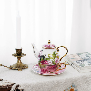 费灵家居咖啡壶咖啡杯子母壶茶具骨瓷下午茶英式咖啡具水果茶壶