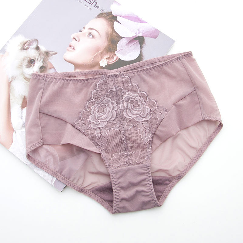 绯格贝缇中腰平角包臀生理内裤g3374 棉裆舒适提臀底裤4460 4461