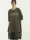 韩国代购23S/S vintage printed cotton half tee 棉质印花T恤衫