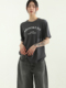 韩国代购23S/S BROOKLYN printed cotton half tee 短袖字母T恤女