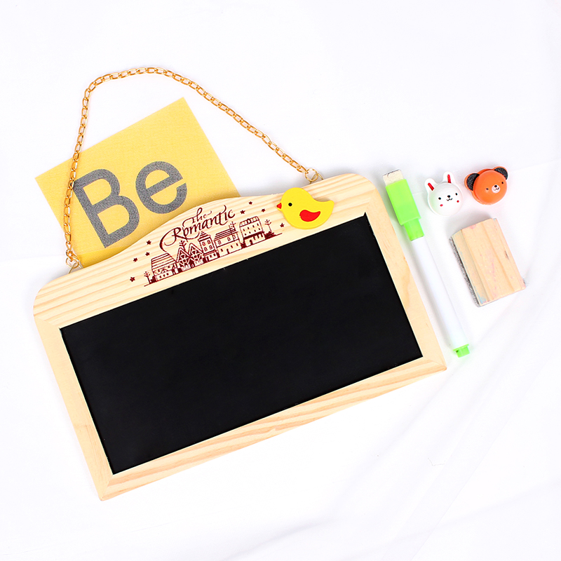 创意店铺迷你挂式粉笔小黑板 双面可用 家用教学儿童教具 写字板
