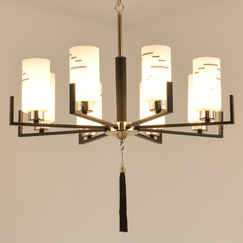 现代新中式吊灯客厅灯简约卧室餐厅灯大气创意别墅酒店工程灯具