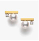 DIY珍珠配件 G18K金吊坠链 戒指 天然珍珠耳钉钻石套装 时尚款