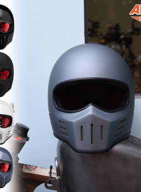 amz日式chopper夏季男女复古头盔