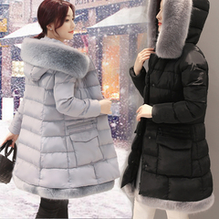 冬天韩版新款羽绒棉服中长款外套加厚棉袄气质时尚显瘦大码棉衣女
