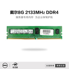 Dell/戴尔服务器内存 8GB DDR4 2133MHz ECC 8G 内存条原装正品