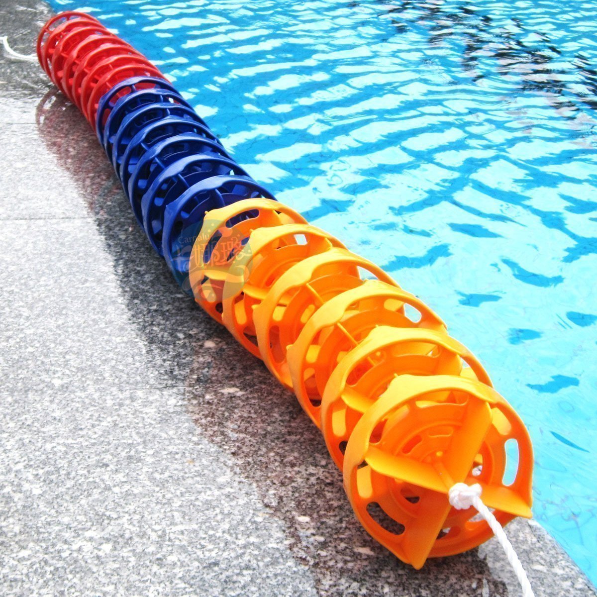 游泳池泳道线 分隔线水线 国际标准泳池比赛线 15cm风车形泳道线