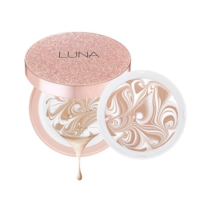 luna露娜气垫水润粉底膏替换芯水粉霜保湿持久bb霜粉扑正品