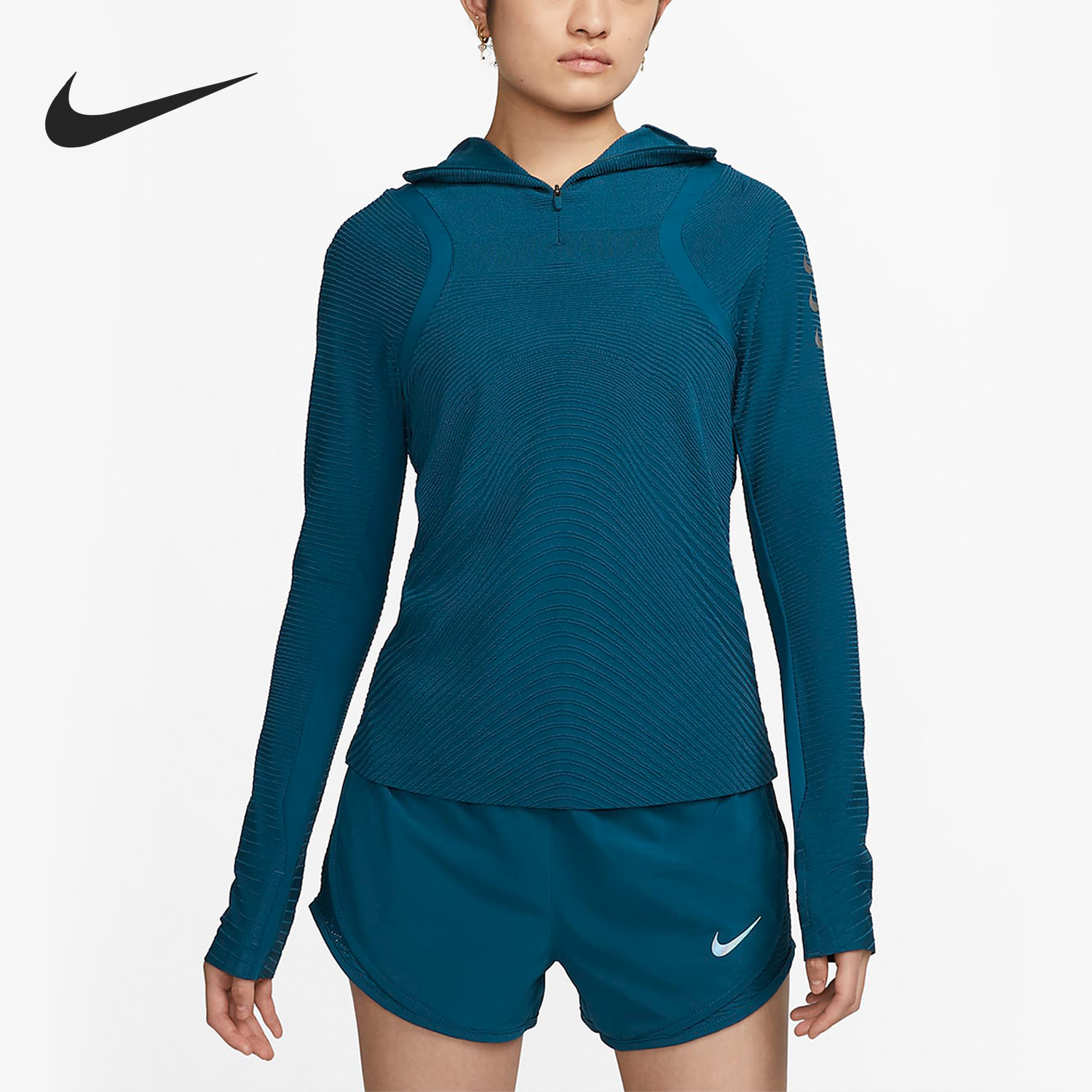 Nike/耐克正品女子休闲户外透气运动跑步套头卫衣 DQ6650-460