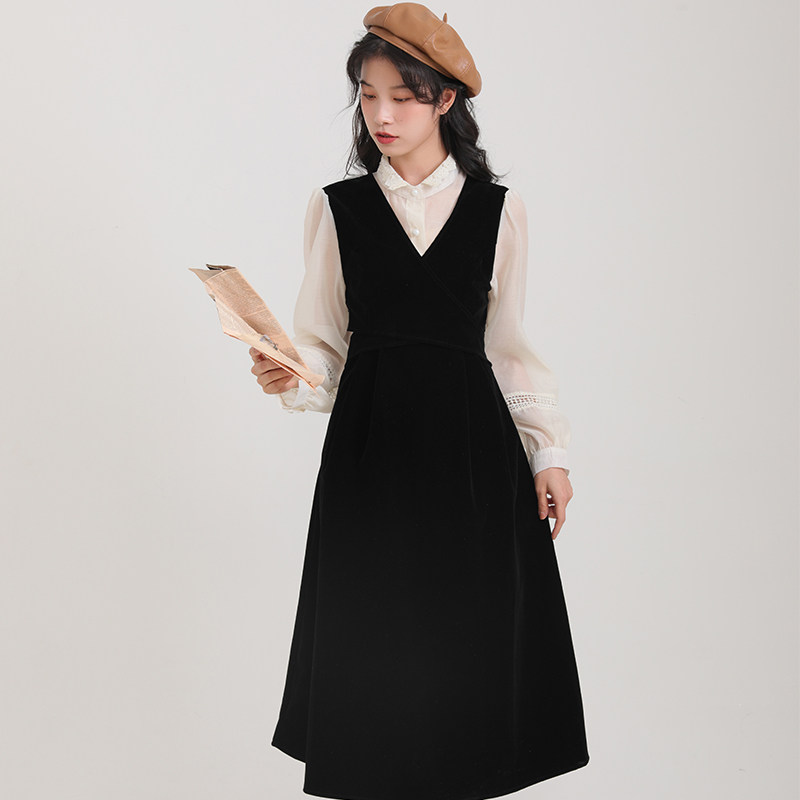 艺考钢琴演奏礼服女高中生成人礼春款穿搭女装演讲比赛服装连衣裙